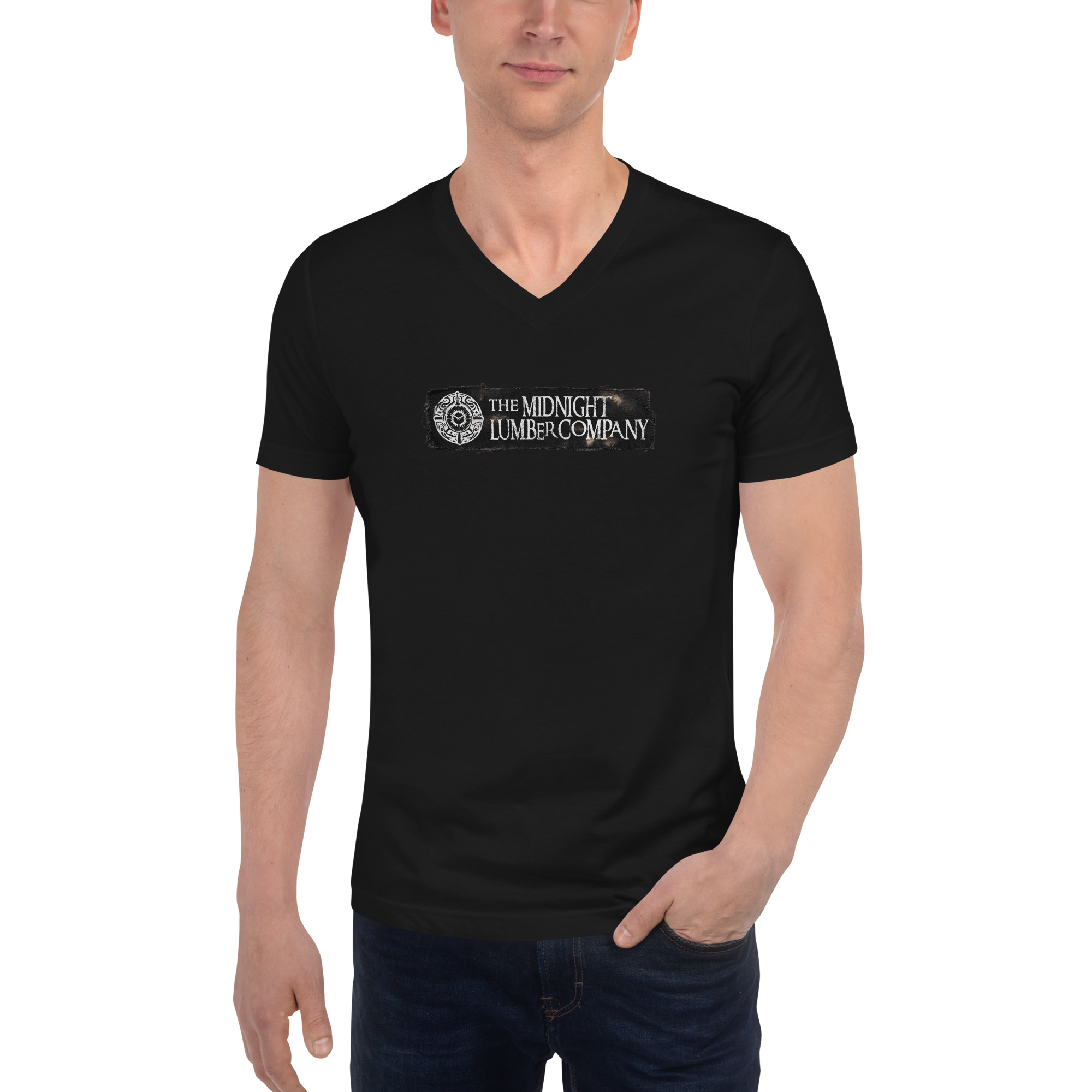 The MLC Patch Unisex Short Sleeve V-Neck T-Shirt - Image 21