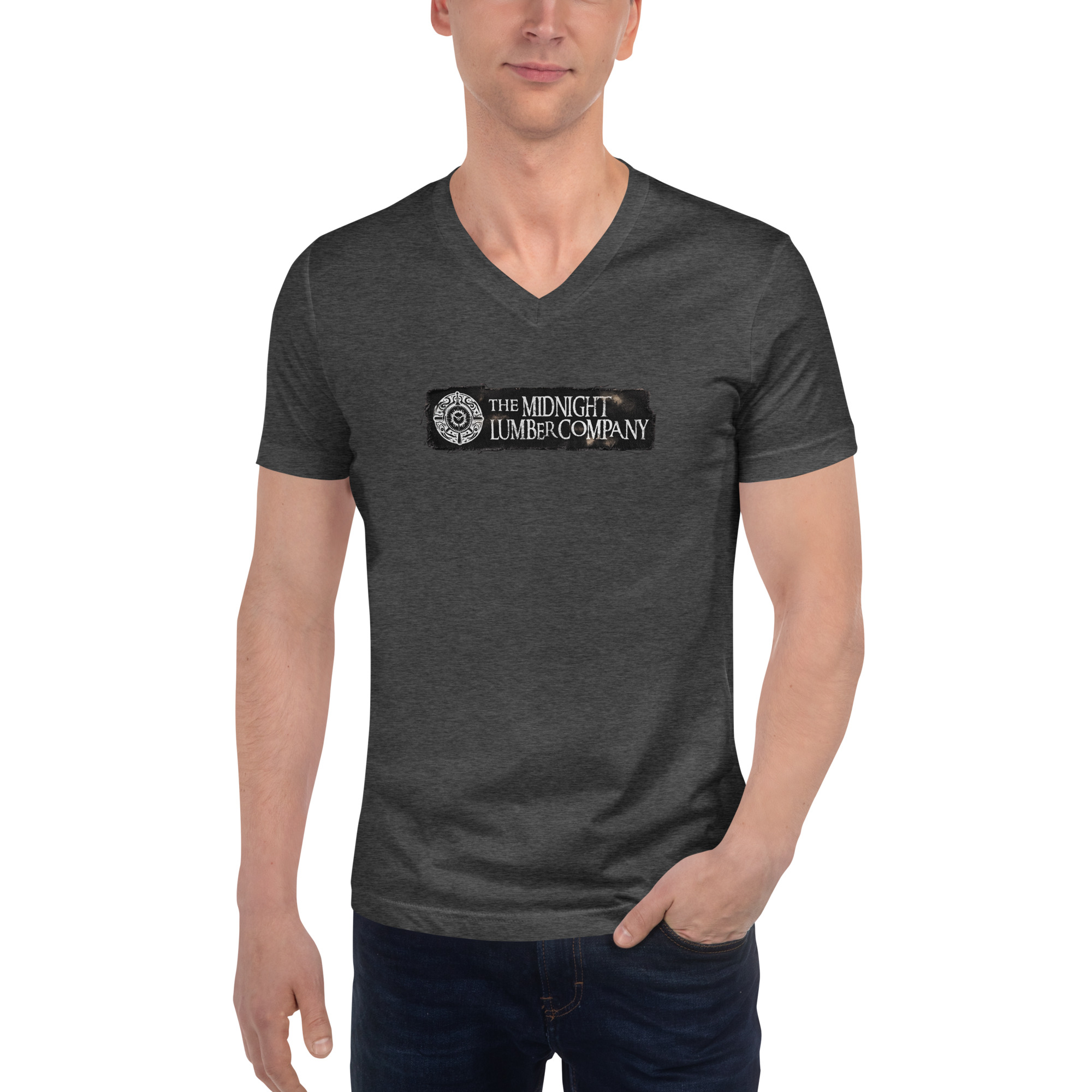 The MLC Patch Unisex Short Sleeve V-Neck T-Shirt - Image 23