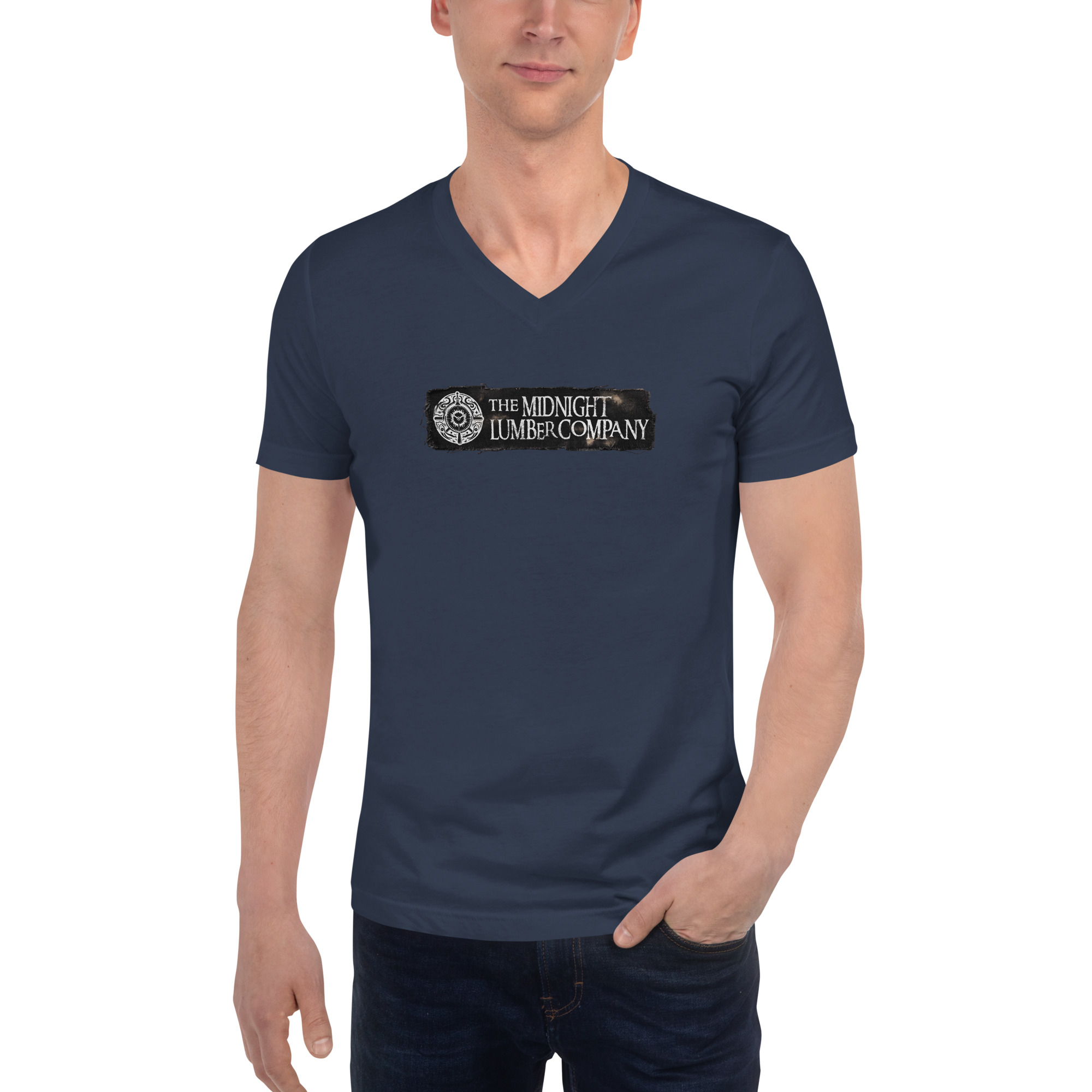The MLC Patch Unisex Short Sleeve V-Neck T-Shirt - Image 22