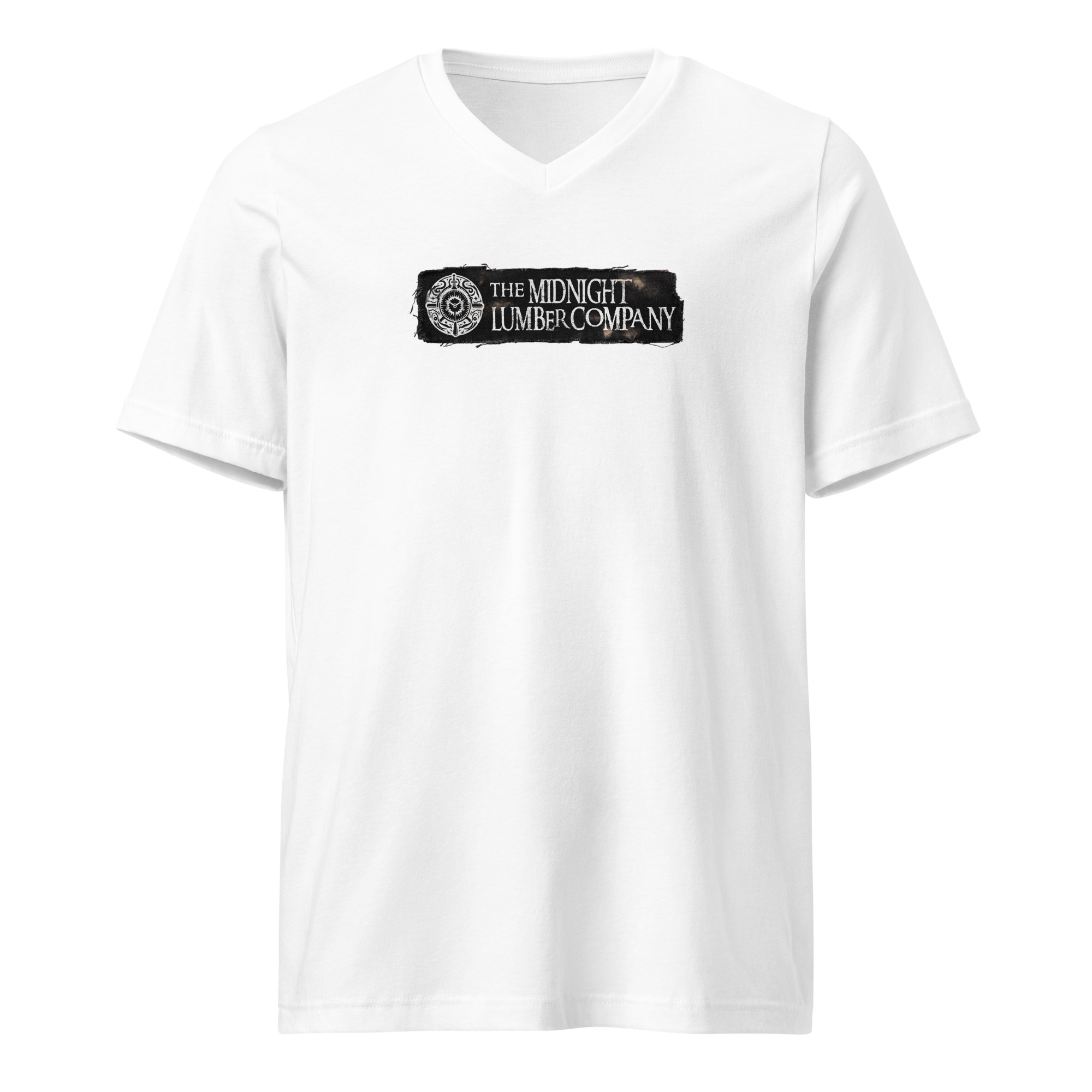 The MLC Patch Unisex Short Sleeve V-Neck T-Shirt - Image 5